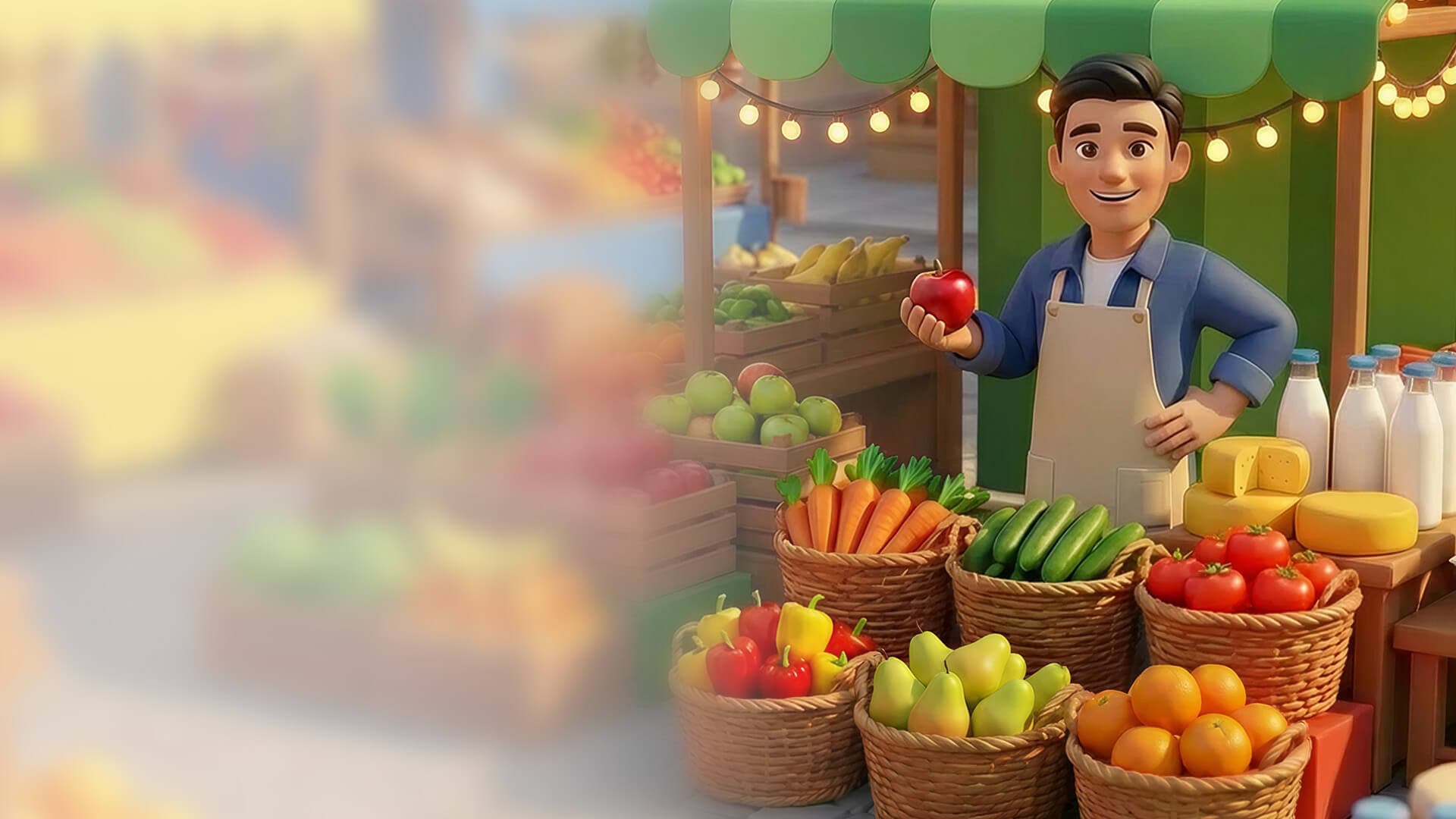 Свежие продукты с базаров