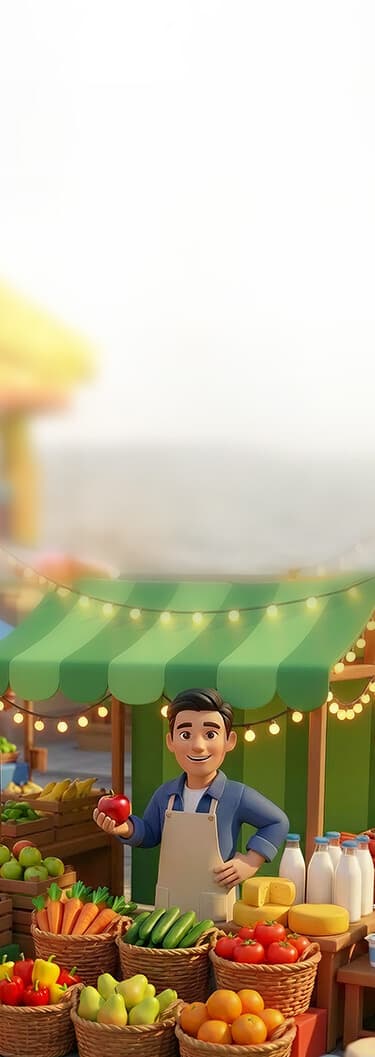 Свежие продукты с базаров