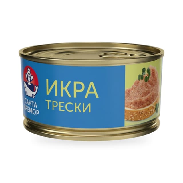 Икра трески Санта бремор 130 гр — 1 950 〒 | Купить с доставкой