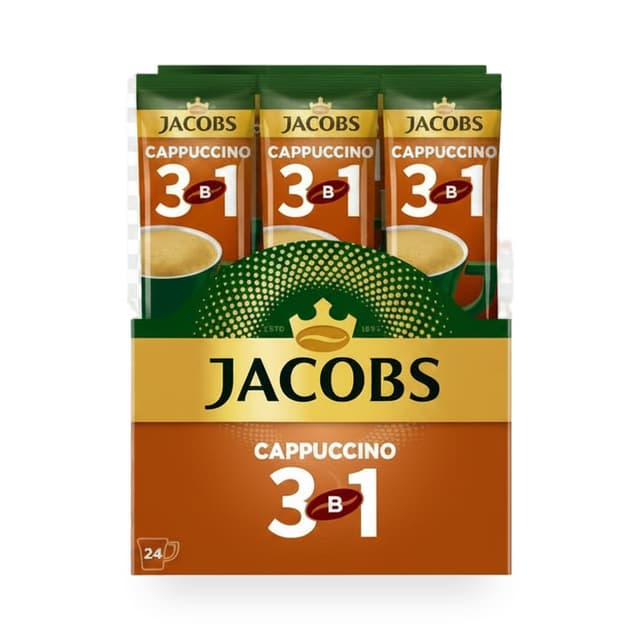 Кофейный напиток Jacobs Cappuccino 3 в 1. 24 шт — 2 600 〒 | Купить с доставкой