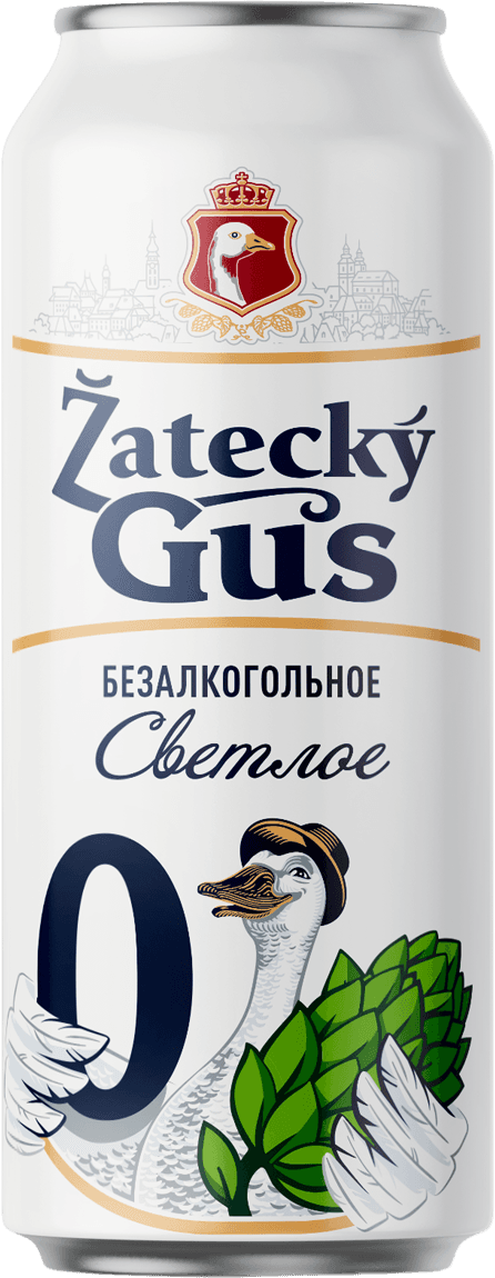 Пиво Zatecky Gus Б/Алкагол. Классическое 0,5 % 0,43 Л Ж/Бан. — 495 〒 | Купить с доставкой