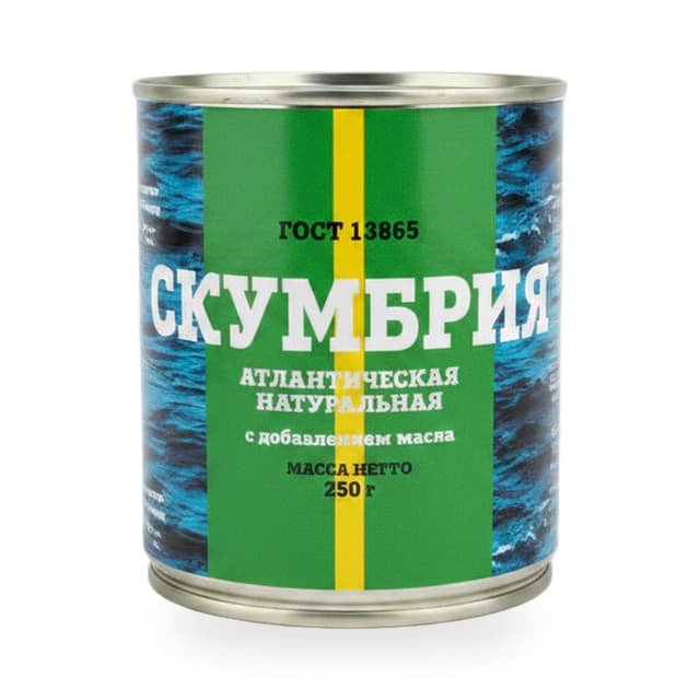 Скумбрия атлантическая в масле 250гр — 1 040 〒 | Купить с доставкой