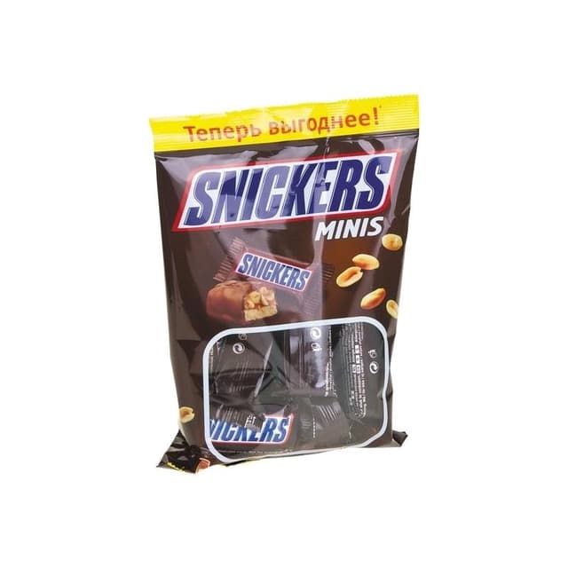 Шоколадные батончики SNICKERS Minis, 180г — 1 355 〒 | Купить с доставкой