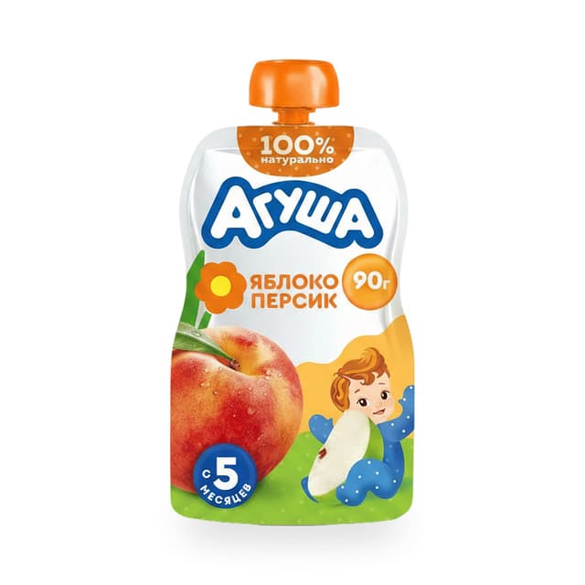 Агуша пюре со вкусом яблоко персик — 780 〒 Агуша пюре со вкусом яблоко персик — 780 〒 | Купить с доставкой