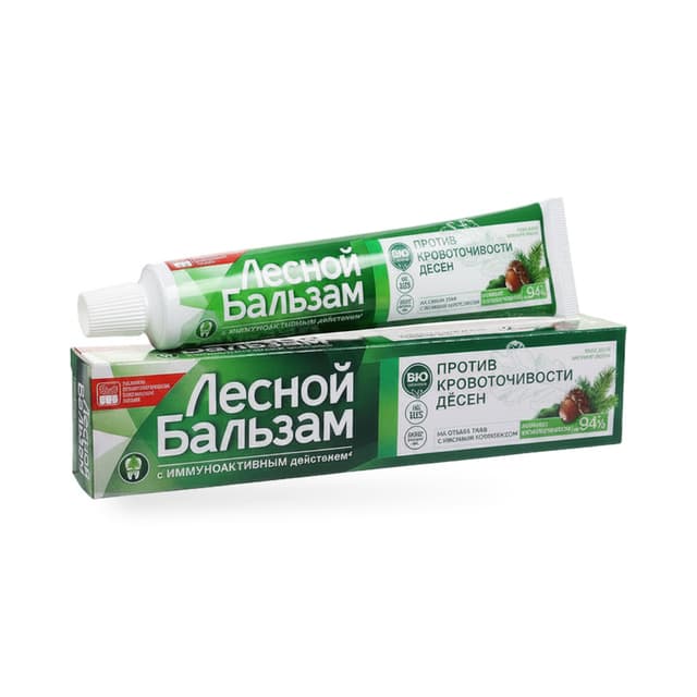 Зубная паста против кровоточивости дёсен Лесной бальзам [!] — 780 〒 | Купить с доставкой