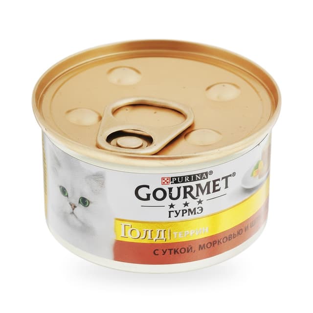 Корм для кошек Purina Gourmet Голд Террин с уткой, морковью и шпинатом, 85г — 910 〒 | Купить с доставкой