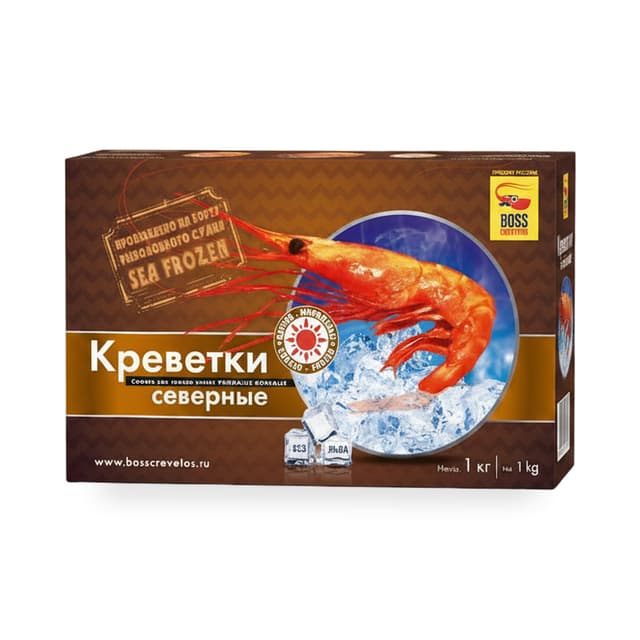 Креветка Северная 60/70 Boss crevetos 1кг — 13 000 〒 | Купить с доставкой