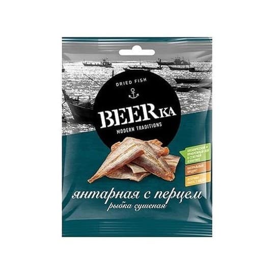 Рыбка сушеная "Янтарная с перцем" Beerка, 40 гр — 430 〒 Рыбка сушеная "Янтарная с перцем" Beerка, 40 гр — 430 〒 | Купить с доставкой