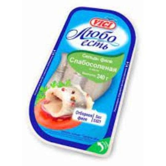 Сельдь филе VICI слабосоленая в масле 240 г — 1 660 〒 Сельдь филе VICI слабосоленая в масле 240 г — 1 660 〒 | Купить с доставкой