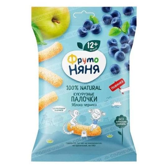 ПАЛОЧКИ КУКУРУЗНЫЕ ФРУТО НЯНЯ ЯБЛ/ЧЕРНИКА 20ГР — 690 〒 ПАЛОЧКИ КУКУРУЗНЫЕ ФРУТО НЯНЯ ЯБЛ/ЧЕРНИКА 20ГР — 690 〒 | Купить с доставкой