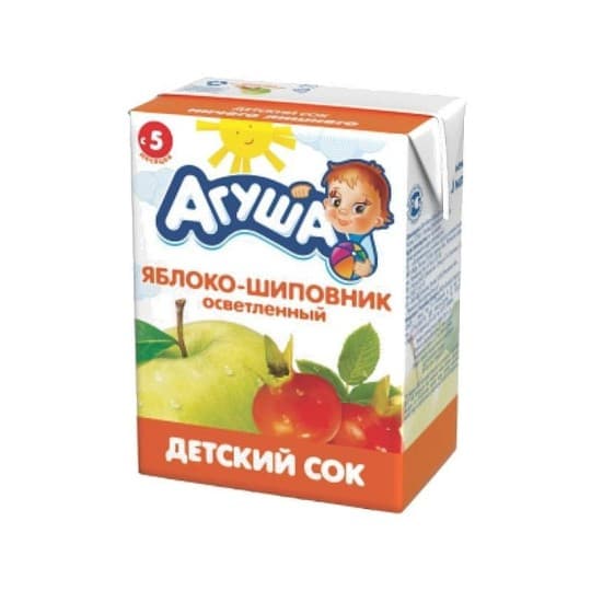 Сок детский Агуша яблоко шиповник осветленный 200 мл — 410 〒 Сок детский Агуша яблоко шиповник осветленный 200 мл — 410 〒 | Купить с доставкой