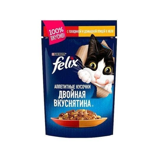 FELIX ДВОЙНАЯ ВКУСНЯТИНА ГОВ ПТИЦ 75ГР — 289 〒 FELIX ДВОЙНАЯ ВКУСНЯТИНА ГОВ ПТИЦ 75ГР — 289 〒 | Купить с доставкой