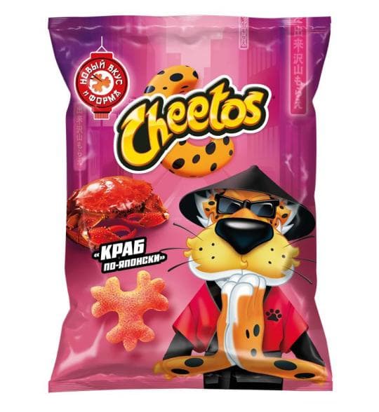 КУКУРУЗНЫЕ СНЕКИ CHEETOS КРАБ ПО-ЯПОНСКИ 50ГР — 319 〒 КУКУРУЗНЫЕ СНЕКИ CHEETOS КРАБ ПО-ЯПОНСКИ 50ГР — 319 〒 | Купить с доставкой