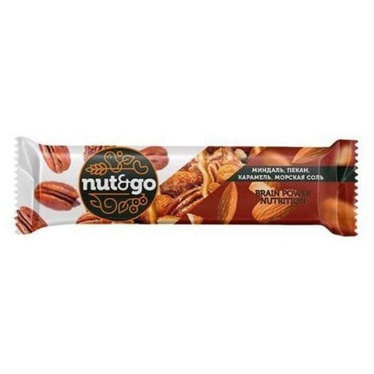 БАТОНЧИК МИНДАЛЬНЫЙ NUT N GO С ПЕКАНОМ И МОРСКОЙ СОЛЬЮ 36ГР — 269 〒 БАТОНЧИК МИНДАЛЬНЫЙ NUT N GO С ПЕКАНОМ И МОРСКОЙ СОЛЬЮ 36ГР — 269 〒 | Купить с доставкой