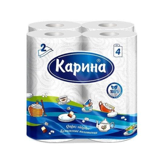 122 БУМАЖНЫЕ ПОЛОТЕНЦА КАРИНА 2СЛ 4РУЛ./8 — 1 080 〒 122 БУМАЖНЫЕ ПОЛОТЕНЦА КАРИНА 2СЛ 4РУЛ./8 — 1 080 〒 | Купить с доставкой