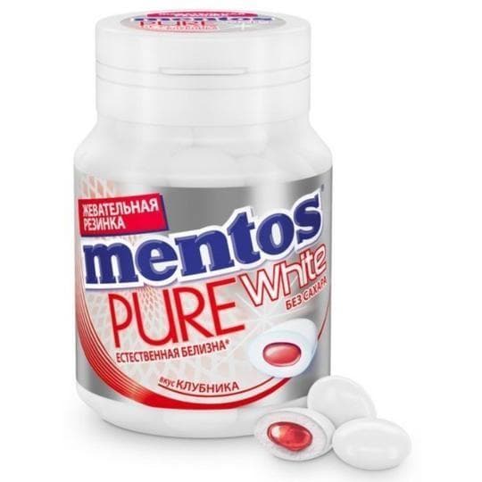 РЕЗИНКА ЖЕВАТЕЛЬНАЯ MENTOS PURE WHITE КЛУБНИКА 54ГР — 1 195 〒 РЕЗИНКА ЖЕВАТЕЛЬНАЯ MENTOS PURE WHITE КЛУБНИКА 54ГР — 1 195 〒 | Купить с доставкой
