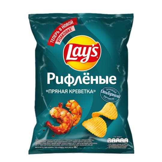 ЧИПСЫ LAY'S РИФЛЕНЫЕ ПРЯНАЯ КРЕВЕТКА 105ГР — 929 〒 ЧИПСЫ LAY'S РИФЛЕНЫЕ ПРЯНАЯ КРЕВЕТКА 105ГР — 929 〒 | Купить с доставкой