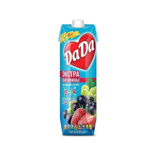 DaDa|Морс ягодный Экстра Витамины 0,95 л — 920 〒 DaDa|Морс ягодный Экстра Витамины 0,95 л — 920 〒 | Купить с доставкой