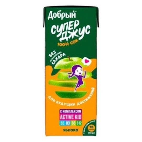 Сок Добрый , яблочный, 0,2 л — 289 〒 Сок Добрый , яблочный, 0,2 л — 289 〒 | Купить с доставкой