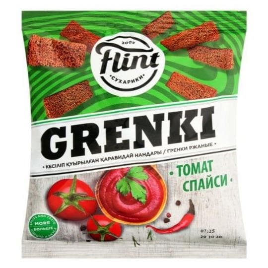 60Г ГРЕНКИ ТОМАТ СПАЙ FLINT — 248 〒 60Г ГРЕНКИ ТОМАТ СПАЙ FLINT — 248 〒 | Купить с доставкой