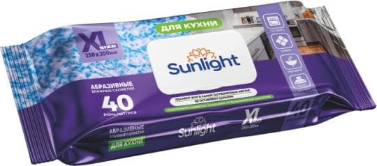 ВЛАЖНЫЕ САЛФЕТКИ SUNLIGHT ДЛЯ КУХНИ АБРАЗИВНЫЕ 40ШТ — 889 〒 ВЛАЖНЫЕ САЛФЕТКИ SUNLIGHT ДЛЯ КУХНИ АБРАЗИВНЫЕ 40ШТ — 889 〒 | Купить с доставкой