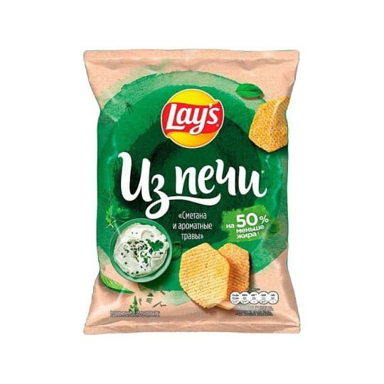 LAYS|Чипсы картофельные Из печи Сметана-Зелень 85г — 800 〒 LAYS|Чипсы картофельные Из печи Сметана-Зелень 85г — 800 〒 | Купить с доставкой