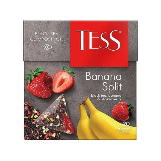 TESS| чай черный пакетированный "BANANA SPLIT" 20 пирамидок — 970 〒 TESS| чай черный пакетированный "BANANA SPLIT" 20 пирамидок — 970 〒 | Купить с доставкой