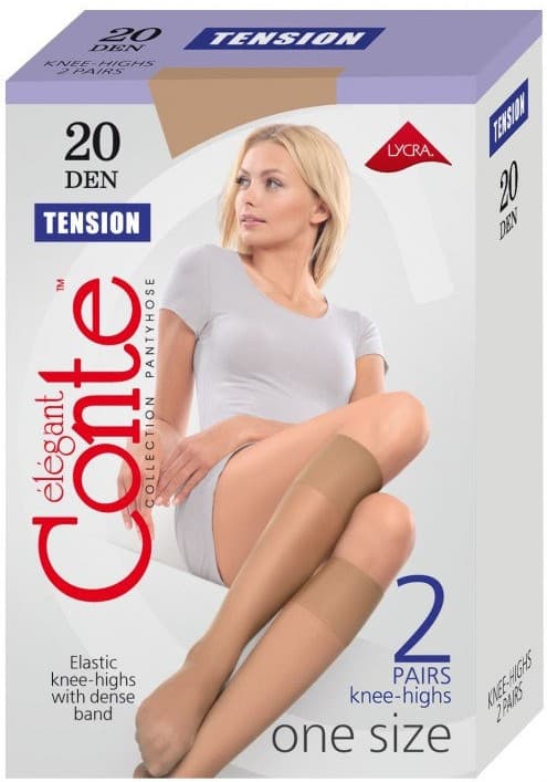 Гольфы женские Conte tension 20 ден natural единый размер 2 пары — 1 375 〒 Гольфы женские Conte tension 20 ден natural единый размер 2 пары — 1 375 〒 | Купить с доставкой