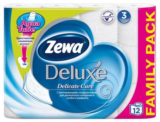 Туалетная бумага Zewa Deluxe Белая, 3 слоя, 12 рулонов — 6 188 〒 Туалетная бумага Zewa Deluxe Белая, 3 слоя, 12 рулонов — 6 188 〒 | Купить с доставкой