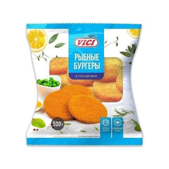 VICI| Рыбные бургеры замороженные, 500г — 1 955 〒 VICI| Рыбные бургеры замороженные, 500г — 1 955 〒 | Купить с доставкой