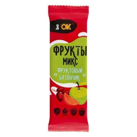 БАТОНЧИК BE OK ФРУКТОВЫЙ МИКС 30ГР — 359 〒 БАТОНЧИК BE OK ФРУКТОВЫЙ МИКС 30ГР — 359 〒 | Купить с доставкой