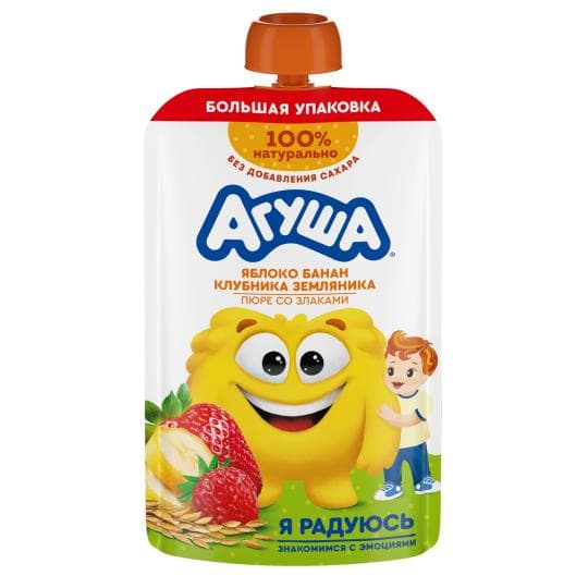 160Г ПЮРЕ ЯБЛОКО БАНАН АГУША — 619 〒 160Г ПЮРЕ ЯБЛОКО БАНАН АГУША — 619 〒 | Купить с доставкой