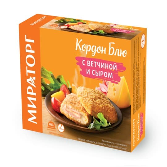 Кордон блю Мираторг с ветчиной и сыром, замороженное. 405г — 3 290 〒 Кордон блю Мираторг с ветчиной и сыром, замороженное. 405г — 3 290 〒 | Купить с доставкой