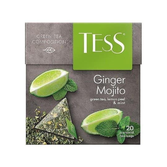 TESS | Чай зеленый "GINGER MOJITO" 20X1,8 Г — 970 〒 TESS | Чай зеленый "GINGER MOJITO" 20X1,8 Г — 970 〒 | Купить с доставкой