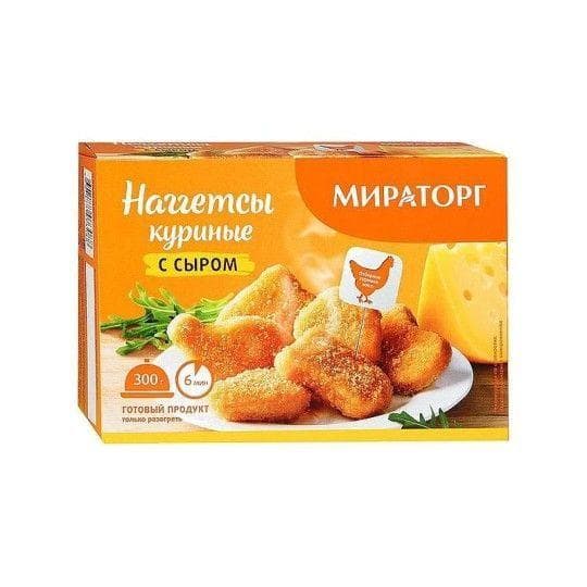 Наггетсы куриные Мираторг с сыром 300 г — 1 791 〒 Наггетсы куриные Мираторг с сыром 300 г — 1 791 〒 | Купить с доставкой