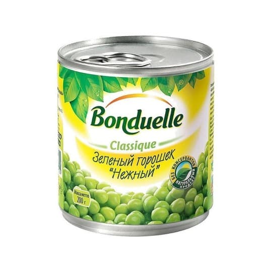 Горошек Bonduelle зеленый нежный 200г — Price on request Горошек Bonduelle зеленый нежный 200г — Price on request | Купить с доставкой
