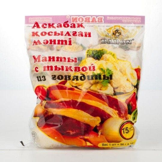 Манты Baron из говядины с тыквой 750 г — 2 970 〒 Манты Baron из говядины с тыквой 750 г — 2 970 〒 | Купить с доставкой