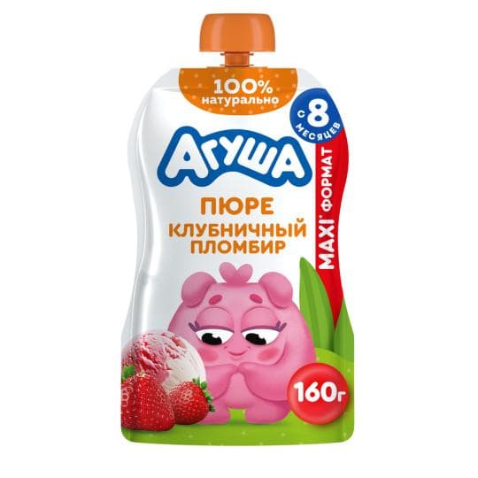 ПЮРЕ ФРУКТОВОЕ АГУША КЛУБНИКА-МОРОЖЕНОЕ 160ГР — 629 〒 ПЮРЕ ФРУКТОВОЕ АГУША КЛУБНИКА-МОРОЖЕНОЕ 160ГР — 629 〒 | Купить с доставкой