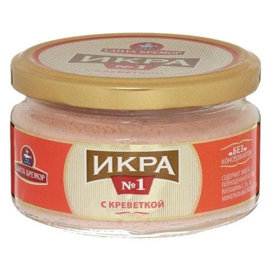 Икра Санта бремор №5 Мойвы с креветкой 180Г — 1 619 〒 Икра Санта бремор №5 Мойвы с креветкой 180Г — 1 619 〒 | Купить с доставкой