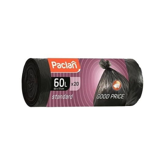 Пакеты для мусора Paclan стандарт 60 л 20 шт — 599 〒 Пакеты для мусора Paclan стандарт 60 л 20 шт — 599 〒 | Купить с доставкой