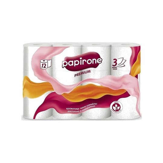 Бумага туалетная Pаpirone 3-слойная 12 рулонов — 3 225 〒 Бумага туалетная Pаpirone 3-слойная 12 рулонов — 3 225 〒 | Купить с доставкой