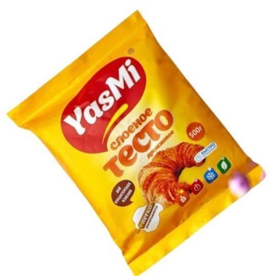 СЛОЁНОЕ ТЕСТО YASMI БЕЗДРОЖЖЕВОЕ 500ГР — 1 484 〒 СЛОЁНОЕ ТЕСТО YASMI БЕЗДРОЖЖЕВОЕ 500ГР — 1 484 〒 | Купить с доставкой