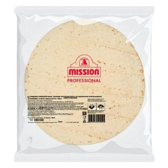 Лепешки Тортилья пшеничные MISSION PROFESSIONAL 10" 25 см., 12 шт. — 2 049 〒 Лепешки Тортилья пшеничные MISSION PROFESSIONAL 10" 25 см., 12 шт. — 2 049 〒 | Купить с доставкой
