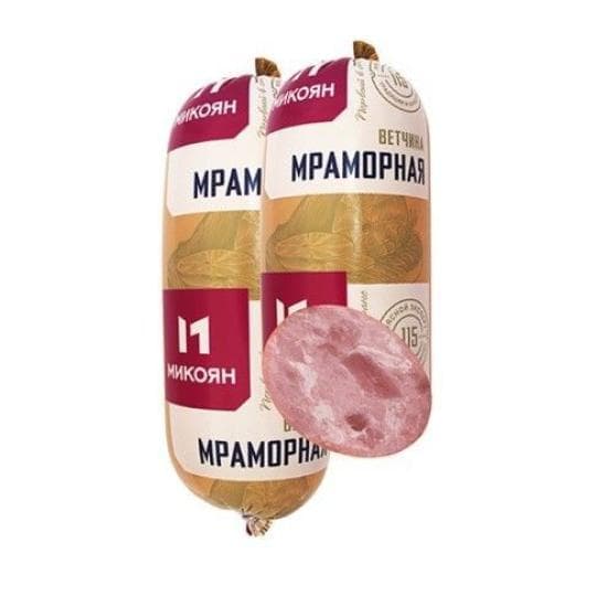 Колбаса вареная Микоян Ветчина Мраморная, вес — 4 305 〒 Колбаса вареная Микоян Ветчина Мраморная, вес — 4 305 〒 | Купить с доставкой