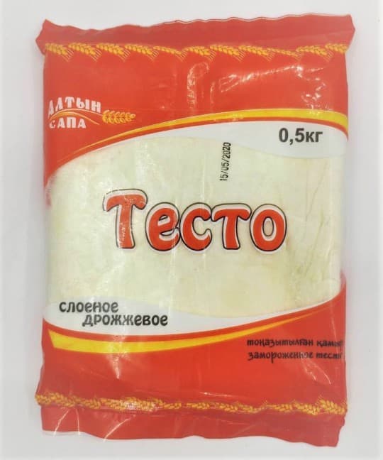Тесто Алтын Сапа, слоеное дрожжевое 500гр — 509 〒 Тесто Алтын Сапа, слоеное дрожжевое 500гр — 509 〒 | Купить с доставкой