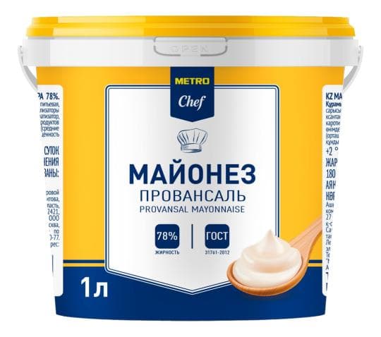 1Л МАЙОНЕЗ 78% ПРОВАНС MC — 1 799 〒 1Л МАЙОНЕЗ 78% ПРОВАНС MC — 1 799 〒 | Купить с доставкой