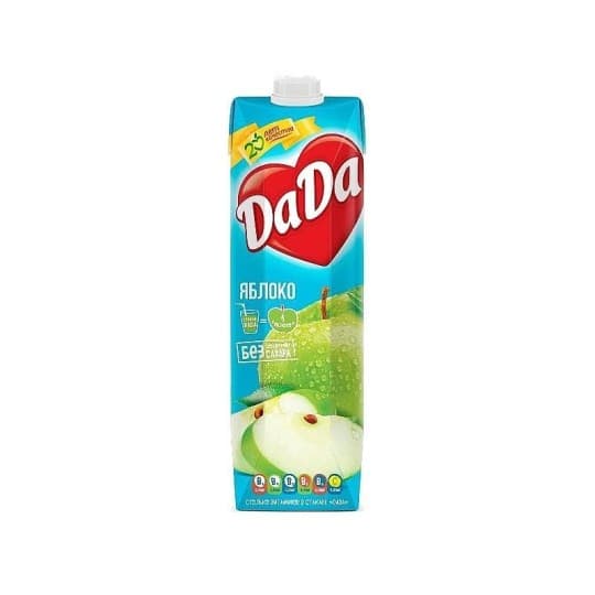 DaDa|Сок Зеленое яблоко 1л — 830 〒 DaDa|Сок Зеленое яблоко 1л — 830 〒 | Купить с доставкой