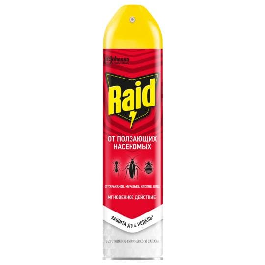 АЭРОЗОЛЬ RAID CIK ОТ ПОЛЗАЮЩИХ НАСЕКОМЫХ 300МЛ — 2 929 〒 АЭРОЗОЛЬ RAID CIK ОТ ПОЛЗАЮЩИХ НАСЕКОМЫХ 300МЛ — 2 929 〒 | Купить с доставкой