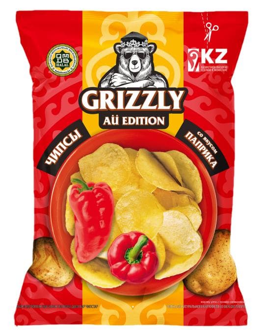 ЧИПСЫ GRIZZLY СО ВКУСОМ ПАПРИКА 100 ГР — 649 〒 ЧИПСЫ GRIZZLY СО ВКУСОМ ПАПРИКА 100 ГР — 649 〒 | Купить с доставкой