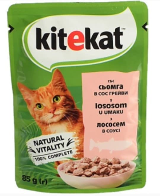 Влажный корм для взрослых кошек Kitekat с лососем в соусе, 85 г — 286 〒 Влажный корм для взрослых кошек Kitekat с лососем в соусе, 85 г — 286 〒 | Купить с доставкой